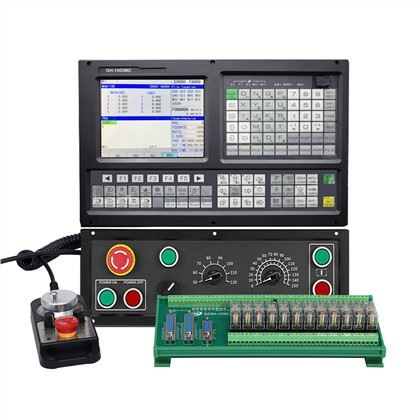5 axis CNC router controller with PLC,macro , ATC and encoder feedback function. <br />
Able to logically process programs with control codes or other symbolic instructions, decode them by the computer, so that the machine tool executes the prescribed actions, and the blanks are processed into semi-finished parts through tool cutting, which greatly improves mold processing Productivity<br />